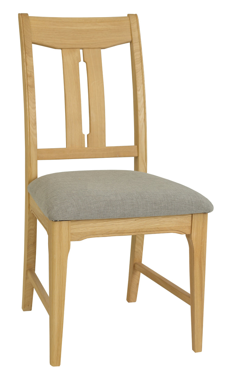 New England Oaked Vermont Chair (Seat in Leather)