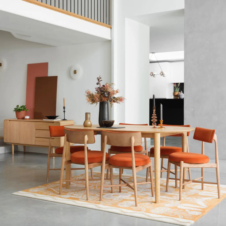 G Plan Winchester Flora Dining Chair - Orange