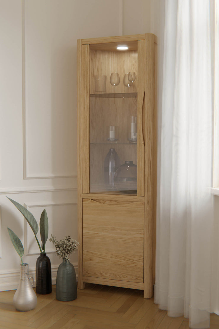 Stockholm 2 Door Corner Display Cabinet