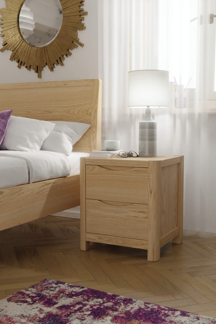 Stockholm 2 Drawer Bedside Table