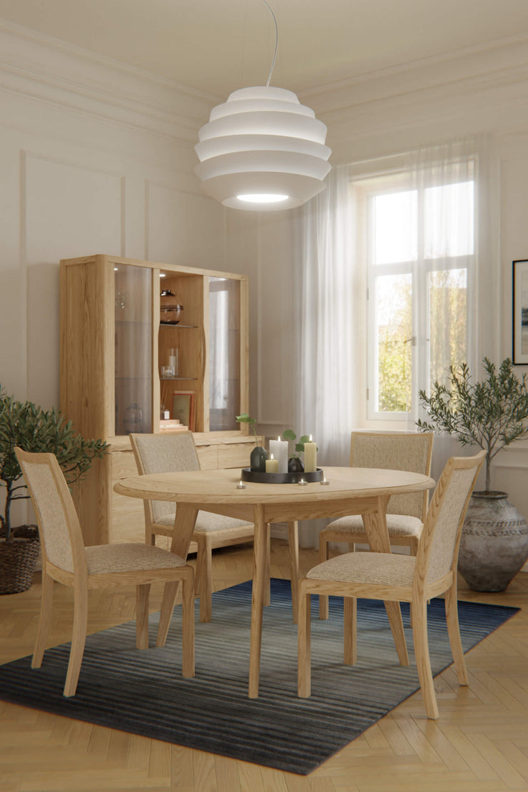 Stockholm Compact Round Extending Dining Table