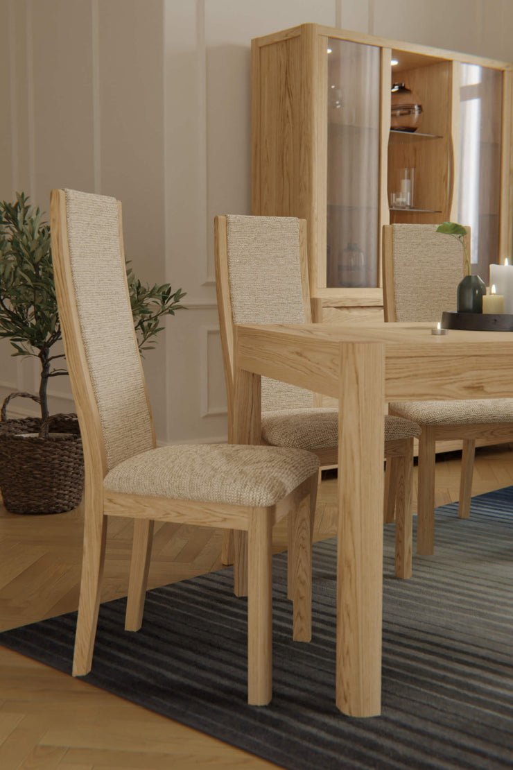Stockholm Oak High Back Chair