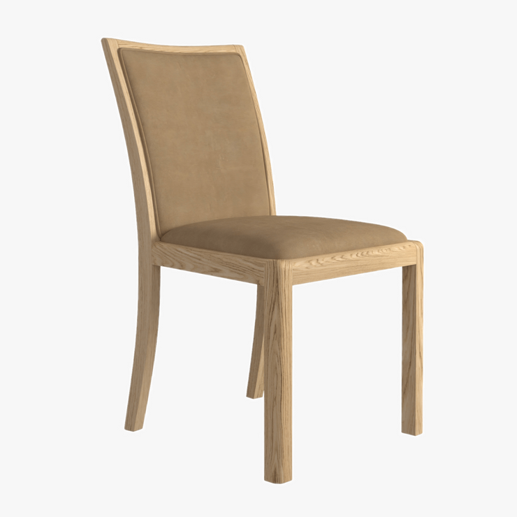Stockholm Oak Low Back Chair