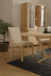 Stockholm Oak Low Back Chair