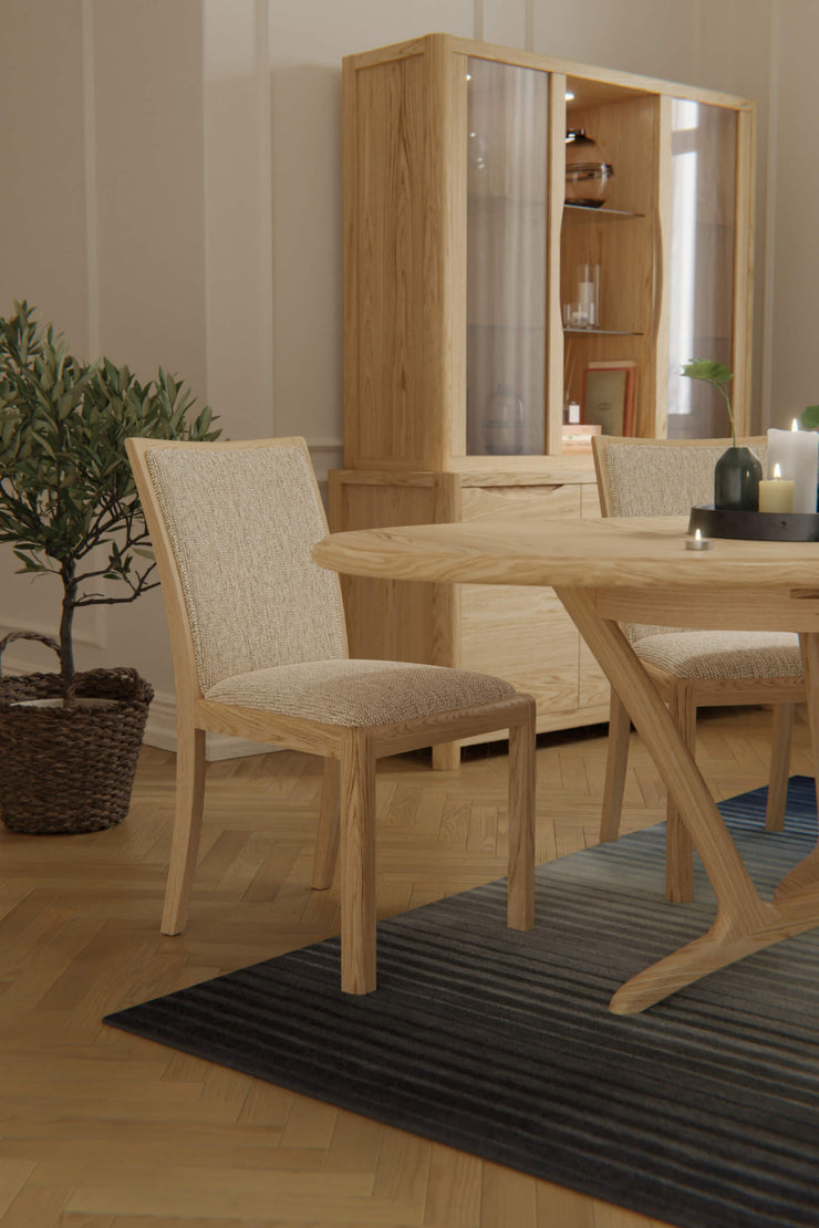 Stockholm Oak Low Back Chair