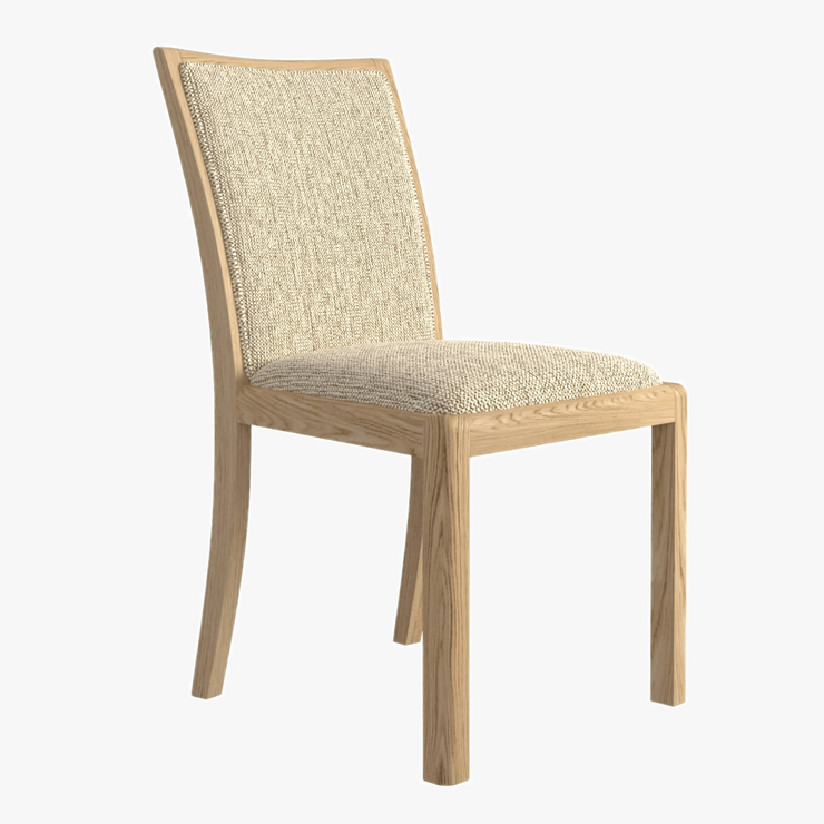 Stockholm Oak Low Back Chair