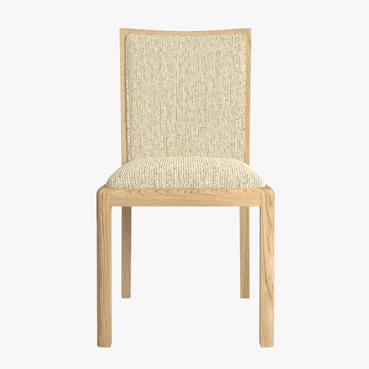 Stockholm Oak Low Back Chair