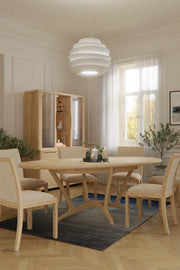 Stockholm Oval Extending Dining Table