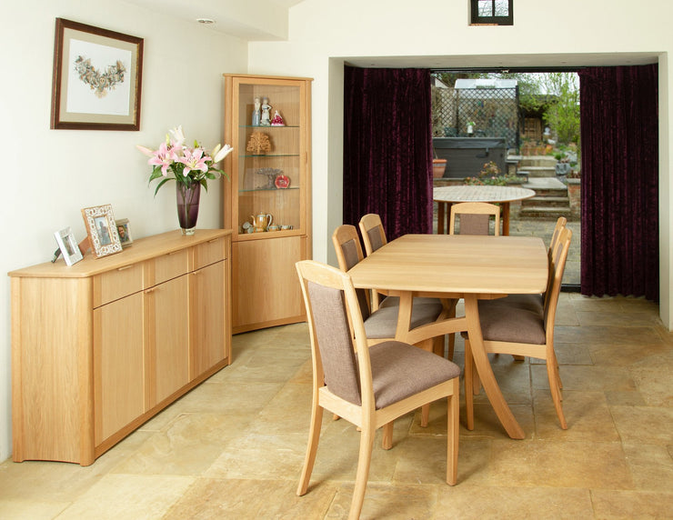 Andrena Albury Boat Shaped Extending Dining Table