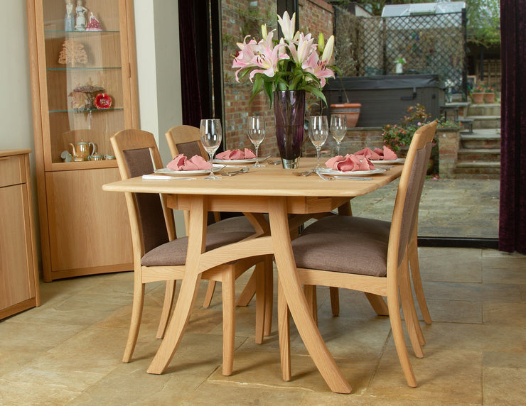 Andrena Albury Boat Shaped Extending Dining Table