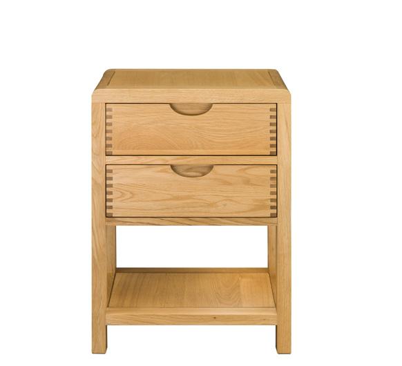 ercol Bosco 2 Drawer Bedside Table