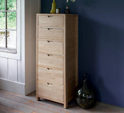 ercol Bosco 6 Drawer Tall Chest Of Drawers