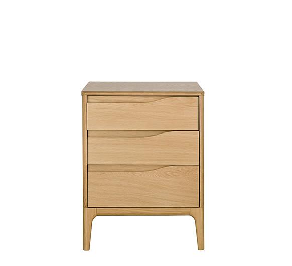 ercol Rimini 3 Drawer Bedside Table