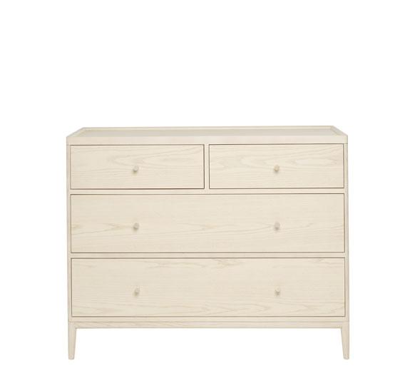 ercol Salina 4 Drawer Wide Chest Of Drawers