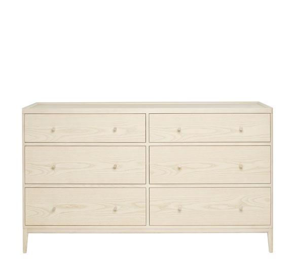 ercol Salina 6 Drawer Wide Chest Of Drawers