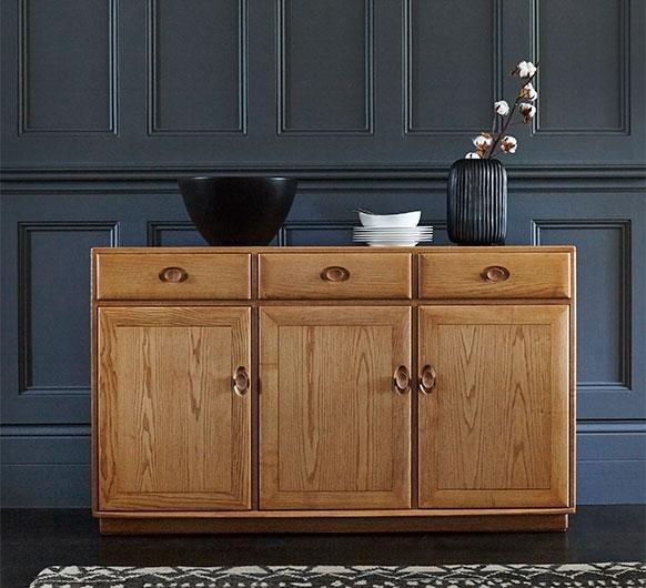 ercol Windsor 3 Door High Sideboard