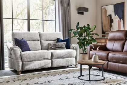 G Plan Hurst Large Leather Sofa