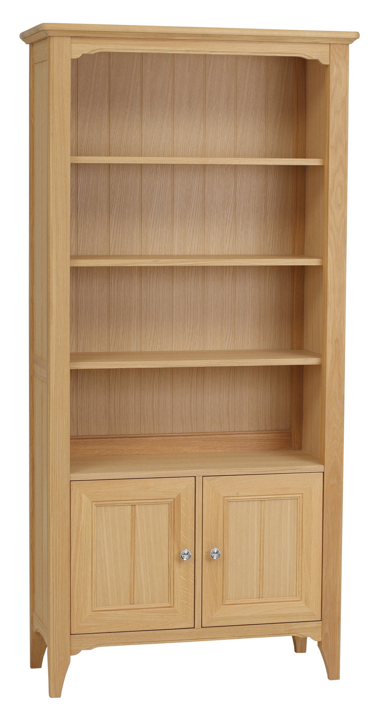 New England Oaked Bookcase – 2 Door