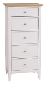 New England Painted Chest of 5 Drawers