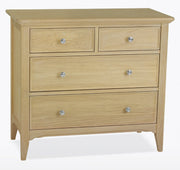 New England Oaked Chest of 4 Drawers (2+2)