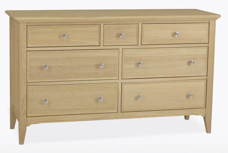 New England Oaked Chest of 7 Drawers (4+3)