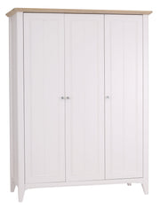 New England Painted All Hanging Wardrobe - Triple