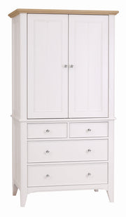 New England Painted Linen Chest