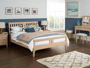 New England Oaked Slat Bed