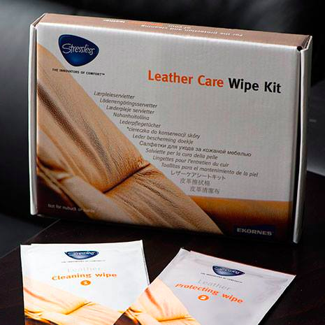 Stressless Leather Cleaning Wipe Kit