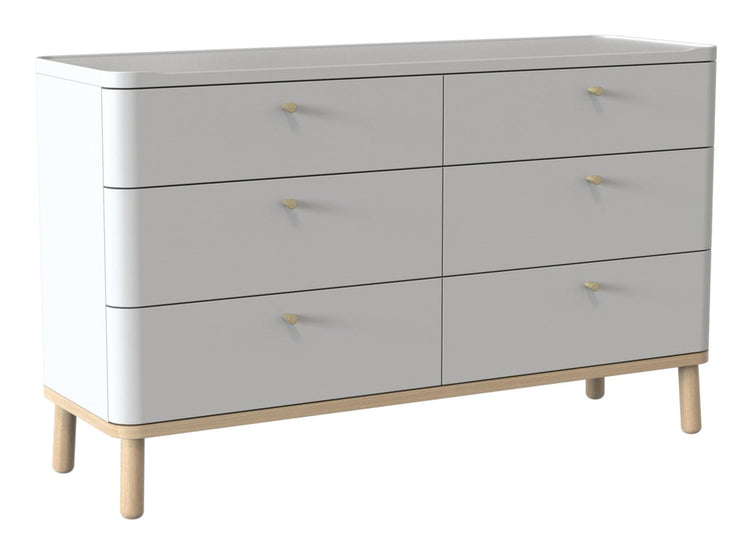 Trua Wide Chest of 6 Drawers (3+3)